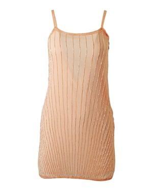 Sequin Striped Strappy Dress
