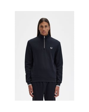 Fred Perry Mens Half Zip Sweatshirt