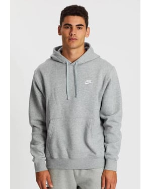 Nike Heren Sportswear Fleece Pullover Hoodie in Grijs