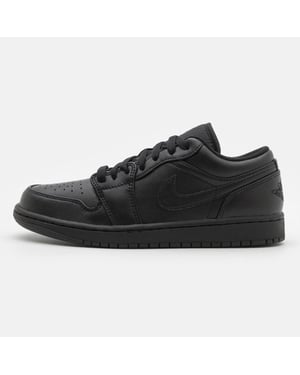 Nike Air Jordan 1 Low Mens Trainers in Black/Black/White