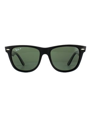 Ray-Ban Sunglasses Wayfarer 2140 901/58 Black Green G-15 Polarized Medium 50mm