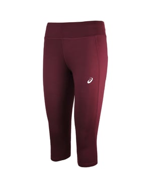 Asics 3/4 dames legging bordeauxrood