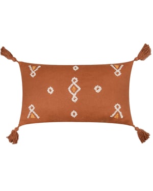 Yard Meare Embroidered Cotton Cushion Cover