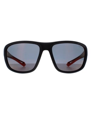 Polaroid Rechthoek Unisex Zwart Oranje Rood Spiegel Gepolariseerd Hoog Contrast PLD 7049/S
