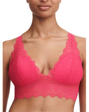 Georgia Padded Bralette - Lipstick Pink