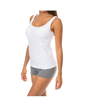 Dames-T-shirt met brede band en ronde hals Lichtgewicht stof 1045201