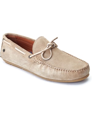 Base London Brooks Leren Heren Sand Loafers