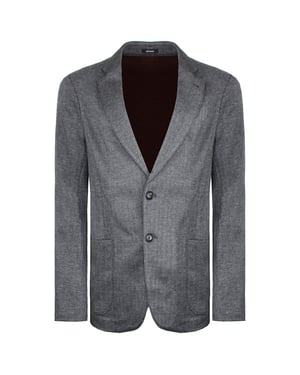Emporio Armani Exclusief Heren Grijs Bedrukte Blazer