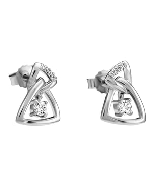 Orphelia 'Santorini' Dames Oorknoppen van 925 Sterling Zilver - Zilver ZO-7570