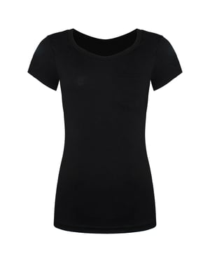 Vans Off The Wall Rund hals Svart Kortärmad Slinger T-shirt för damer VVZQBLK