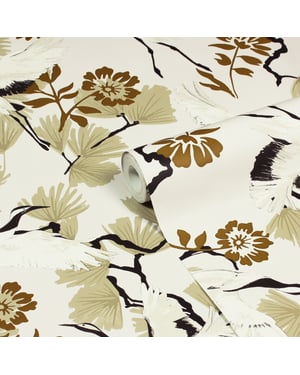 Demoiselle Botanical Printed Wallpaper