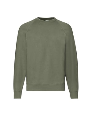 Fruit of the Loom Heren Premium Ingelegd Sweatshirt (Klassieke Olijf)
