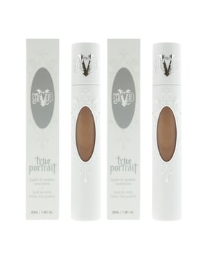 KVD Beauty True Portrait Liquid-To-Powder Foundation 30ml - Tan 074 x 2