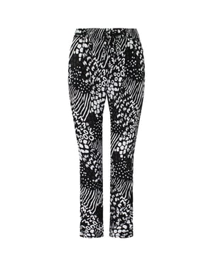Vans Off The Wall Stretch Midja Tryckt Svart/Vit Dambyxor V1Z3BLK