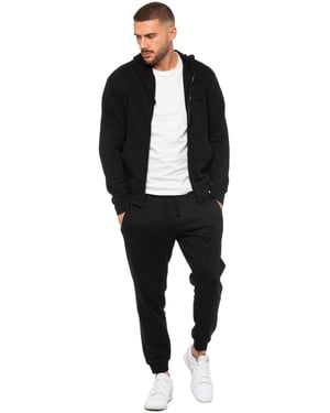 Enzo | Heren Zip Hoodie Trainingspak Set - Zwart