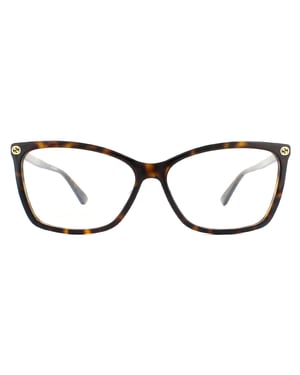 Gucci Cat Eye Dark Havana Womens Glasses Frames