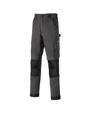 Dickies Universele Flex Kniestuk Heren Grijs/Zwarte Broek