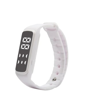 Aquarius AQ114 Teen Fitness Activity 3D Pedometer LED Tracker White