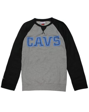 Mitchell & Ness Cleveland Cavaliers NBA Turf Fleece Crew Pullover Sweatshirt för herrar