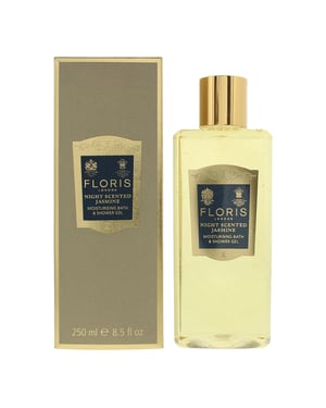 Floris Night Scented Jasmine Moisturising Bath And Shower Gel 250ml