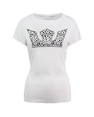 Supra White Crown Korte Mouw Wit Crew Neck Dames T-shirt 192232 163