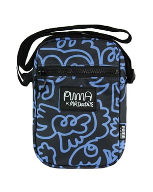 Puma x Mr. Doodle Unisex Black Blue Portable Bag