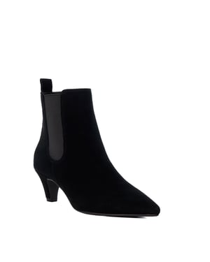 Dune Ladies Obvious - Suede Mid Heel Chelsea Ankle Boots