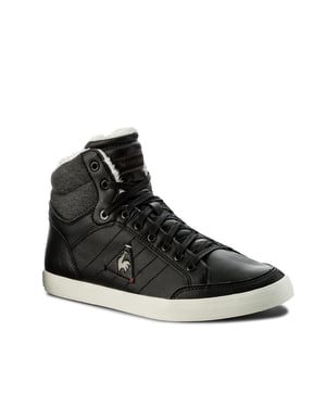Le Coq Sportif Portalet Mid Craft Heren Zwarte Trainers