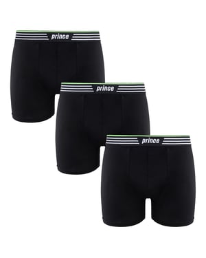 Prince Performance Range 3 Pack Zwart Heren Boxers MUXPR058