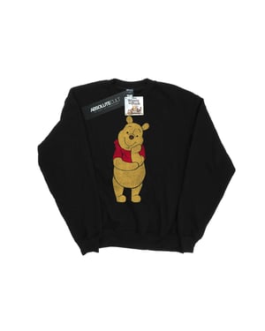 Disney Heren Winnie De Poeh Klassiek Poeh Sweatshirt (Zwart)