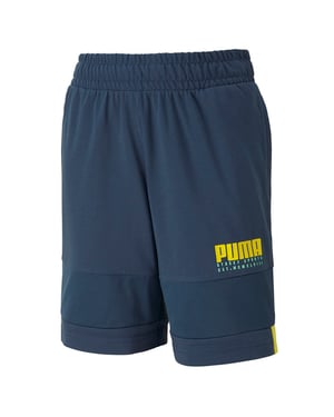 Puma Alpha Jersey Stretchbyxor med midja Blå Shorts för barn 581277 43