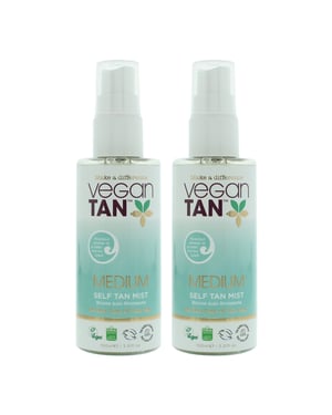 Vegan Tan Medium Self Tan Mist 100ml x 2