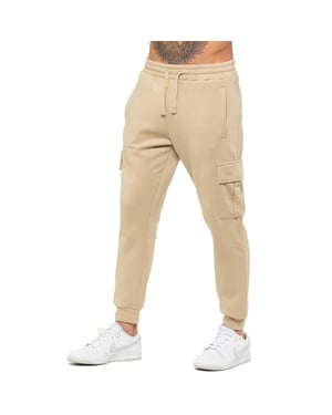Enzo | Mens Cargo Joggers - Stone