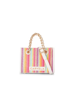 Carvela  Leila Raffia Mini Tote Bag