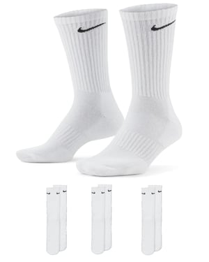 Nike Everyday Cushion Crew Trainingssokken 3 paar in wit