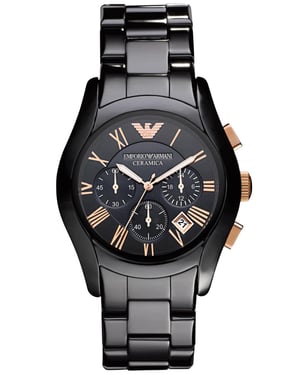 Emporio Armani keramiek chronograaf herenhorloge AR1410