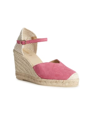Geox D GELSA Leren Dames Sandalen In Cyclaamkleur