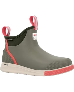 Xtratuf Ankle Deck Sport Synthetic Olive Wellington Boots