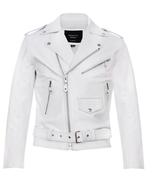 Leather Brando Biker Rock Motorcycle Hide Jacket