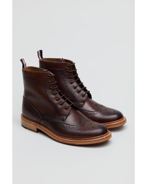 Ben Sherman Arthur Leer Herenlaarzen Mokka