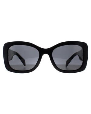 Prada PRA08S 1AB5S0 zwarte donkergrijze zonnebril