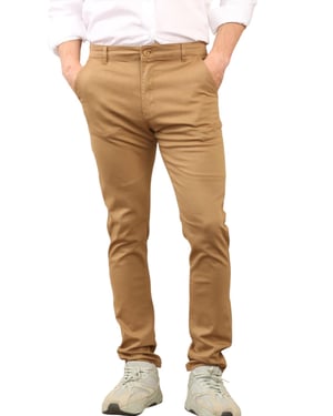 MYT Heren Slim Fit Chino in Tan