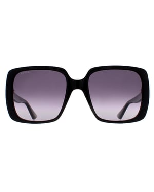 Gucci Vierkante Dames Zwart Grijs Verloop GG0632S