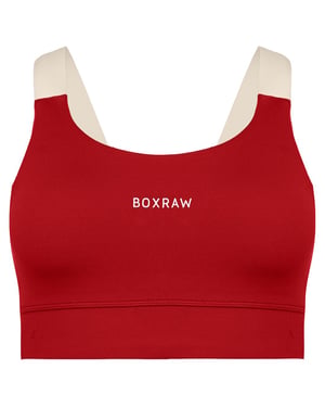 BoxRaw Alicia Womens Red Sports Bra