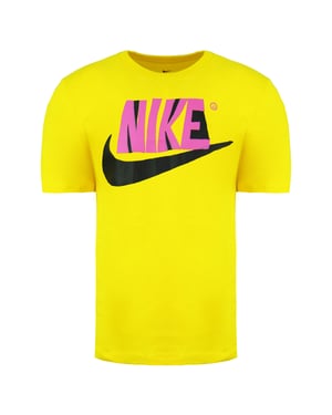 Nike Standard Fit Kortärmad Crew Neck Gul T-shirt för herrar CU9104 735