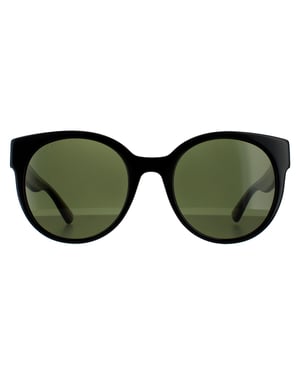 Gucci zonnebril GG0035SN 002 Zwart met groen en rood glittergroen