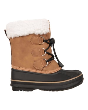 Mountain Warehouse Adaptieve sneeuwlaarzen voor peuters (Bruin)