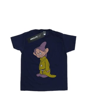 Disney Jongens Klassiek Dopey T-Shirt (Marineblauw)