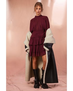 Borg Trim Maxi Aviator Coat