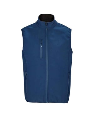 SOLS Heren Falcon Softshell gerecyclede bodywarmer (Afgrond blauw)